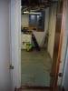 Door to the unfinished basement.