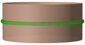 [The same NS5-brane, but now 'smeared'
     around the cylinder to look like a band, much like the
     KK-monopole.]