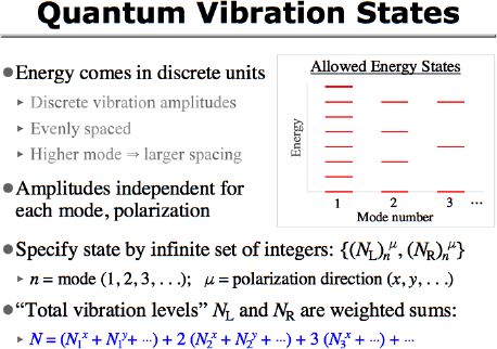 Quantum Vibration States