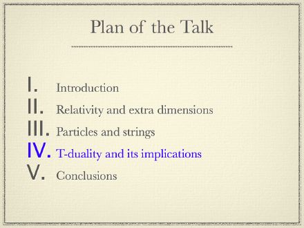 Plan of the Talk: T-Duality and its Implications