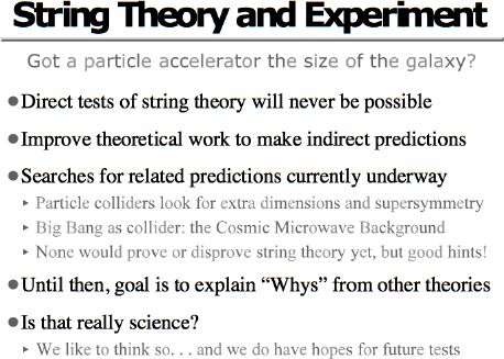 String Theory and Experiment